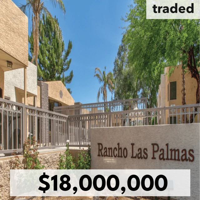 Pinnacle Holdings Of Florida Sells Rancho Las Palmas Apartments In Tempe For $18 Million