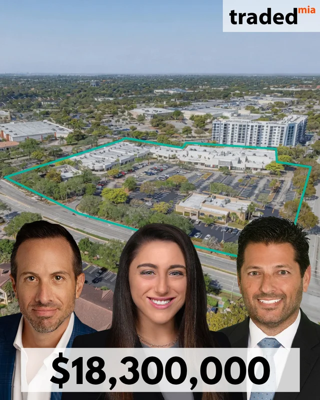 Benjamin Silver, Kelley Greenstein & Leslie Maister Of CBRE Sells Retail Asset For $18.3M In Coral Springs