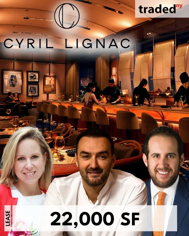 Cyril Lignac Signs Lease For Bar Des Pres At 345 Park Avenue With Rudin Management Company