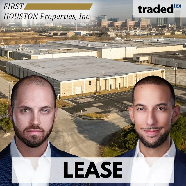 James Mashni & Patrick McKiernan Of First Houston Properties Lease 106,133 SF Industrial Property At 7409 Cayuga Street In Houston