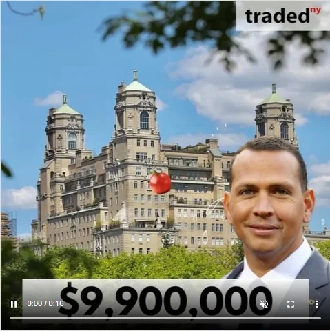 ARod Acquires $9.9M Upper West Side Residential Co-op