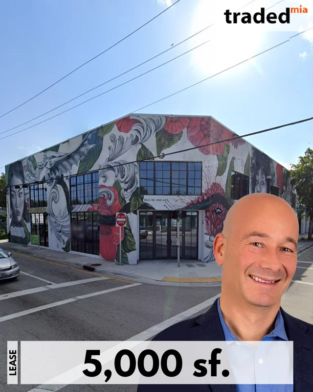 Danny Fishman Of Gaia Real Estate Leases 5000 Square Feet Office In Miami At 8163 Northeast 2nd Avenue