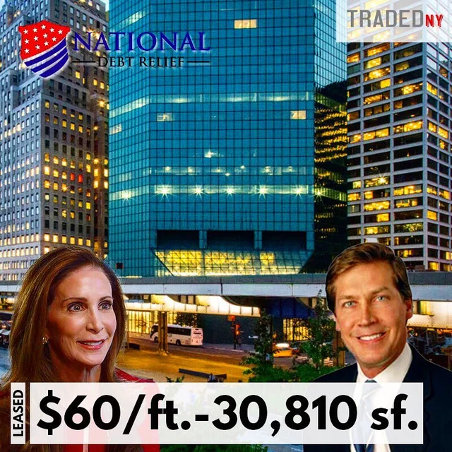 National Debt Relief Signs 13-Year Lease At 180 Maiden Lane In Financial District, Manhattan