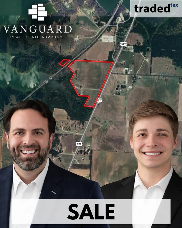 Vanguard Real Estate Advisors Represents Seller In 55.5 Acre Investment Tract Sale In Pilot Point