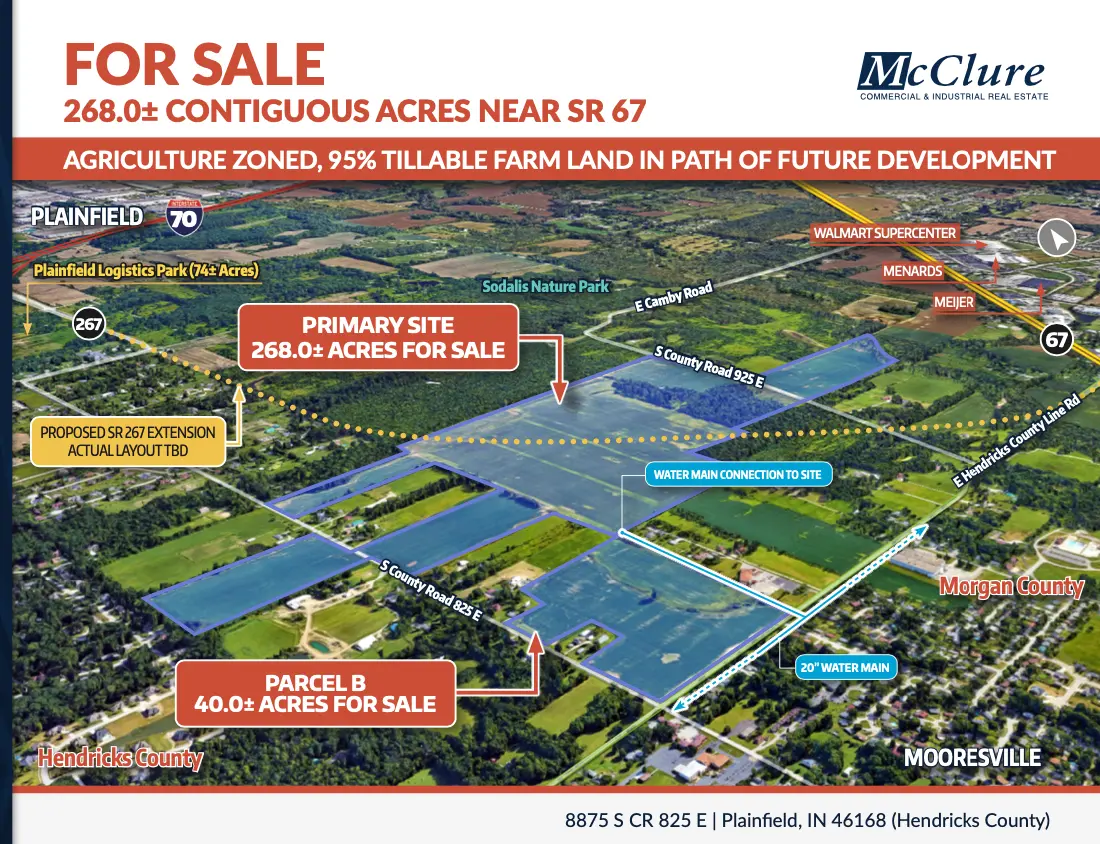 Development Site for Sale at 8875 South County Road 825 East