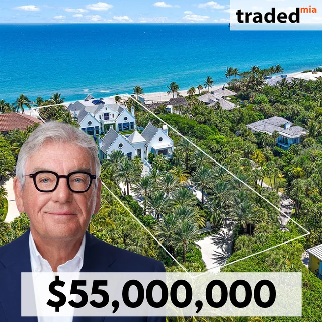 Fontaine Road LLC Acquires Oceanfront Mansion From Maurice Pinsonnault In North Palm Beach For $55M