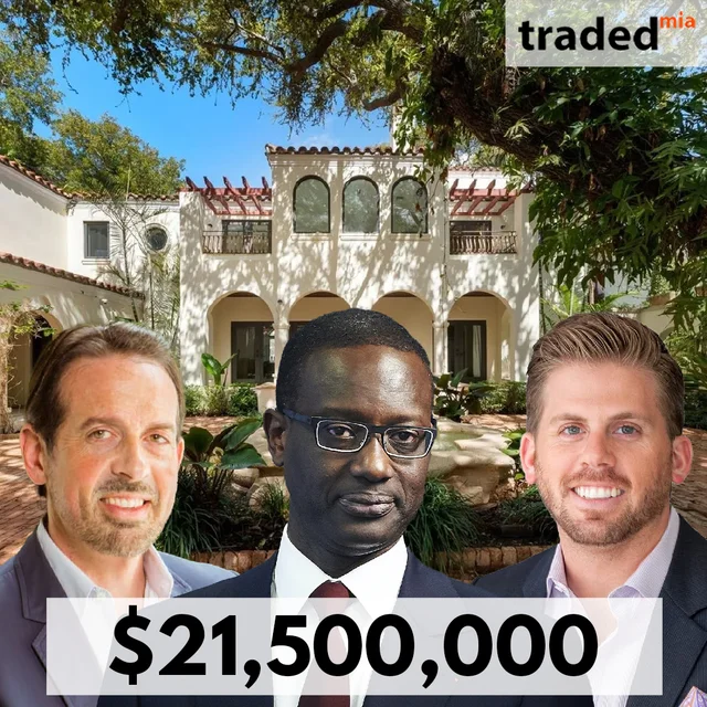 Tidjane Thiam Sells Miami Beach Mansion To 1425 W 27th ST LLC For $21.5M With Maxim Credit Group Financing