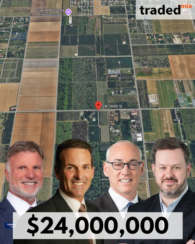 David Warren & Robert Clark Of DW Partners Acquire Land In Homestead For $24M From Lennar