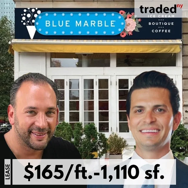 Blue Marble Ice Cream & Cafe Lease 1,100 SF Space At 2578 Broadway In Upper West Side