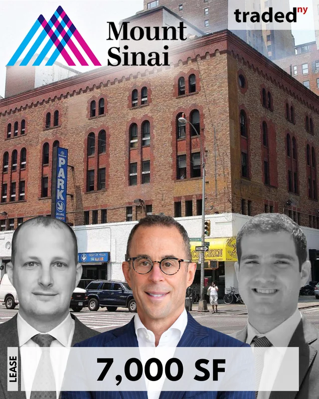 Mount Sinai NYC Leases 7000 Square Feet Medical Office At 348 Amsterdam Avenue Upper West Side