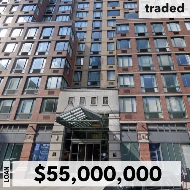New York Life Lends $55M For MultiFamily Property At 75 West End Ave, New York