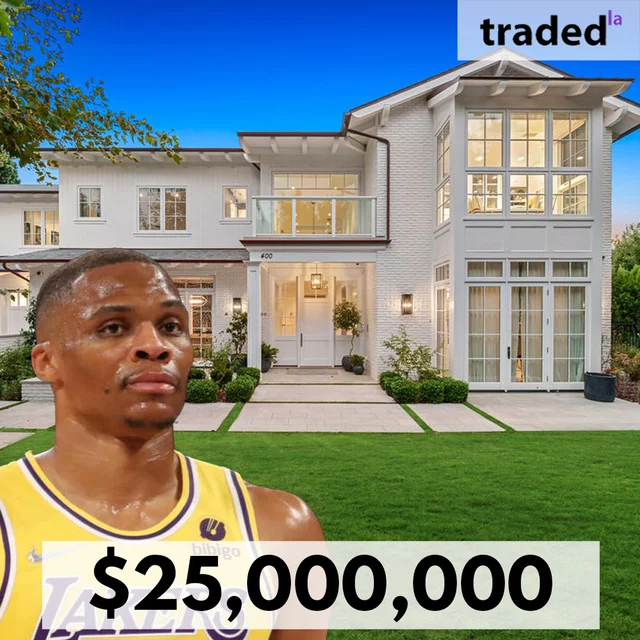 Russell Westbrook Sells Brentwood Single Family Home To Ben Belldegrun For $25M