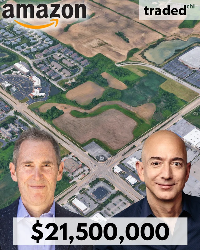 Andy Jassy And Jeff Bezos Of Amazon Acquire Development Site In Orland Park For $21.5M