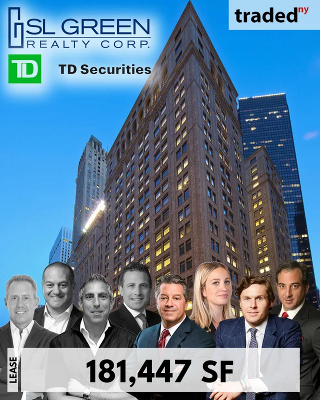 TD Securities Expands Office Lease At SL Green's 125 Park Avenue In Manhattan For 181447 SF