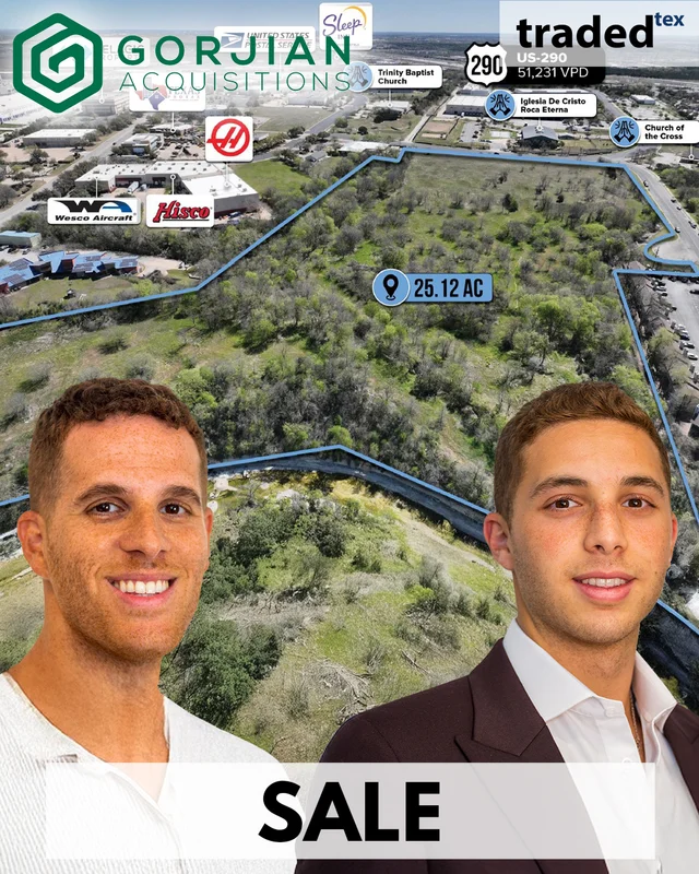 Joel Gorjian & Jordan Gorjian Of Gorjian Acquisitions Sell Development Site In Austin For $1,089,000