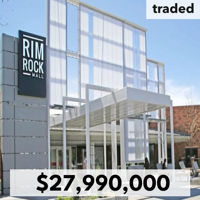 Kohan Retail Investment Group Acquires Rimrock Mall In Billings For $27.99M From Wells Fargo