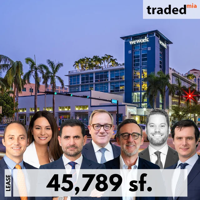 Regus Signs 10& Year Lease For 45789 SF Office At 429 Lenox Avenue Miami Beach