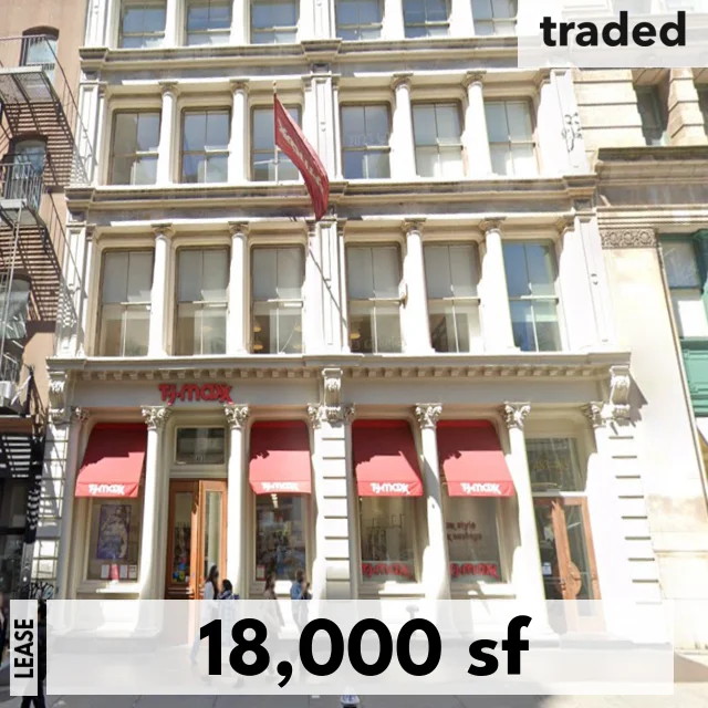 TJX Companies Leases Retail Space At 483 Broadway In New York