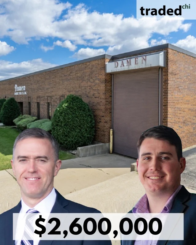 Joe Bronson & Paddy Dwyer Of NAI Hiffman Represent Buyer In $2.6M Wood Dale Industrial Sale