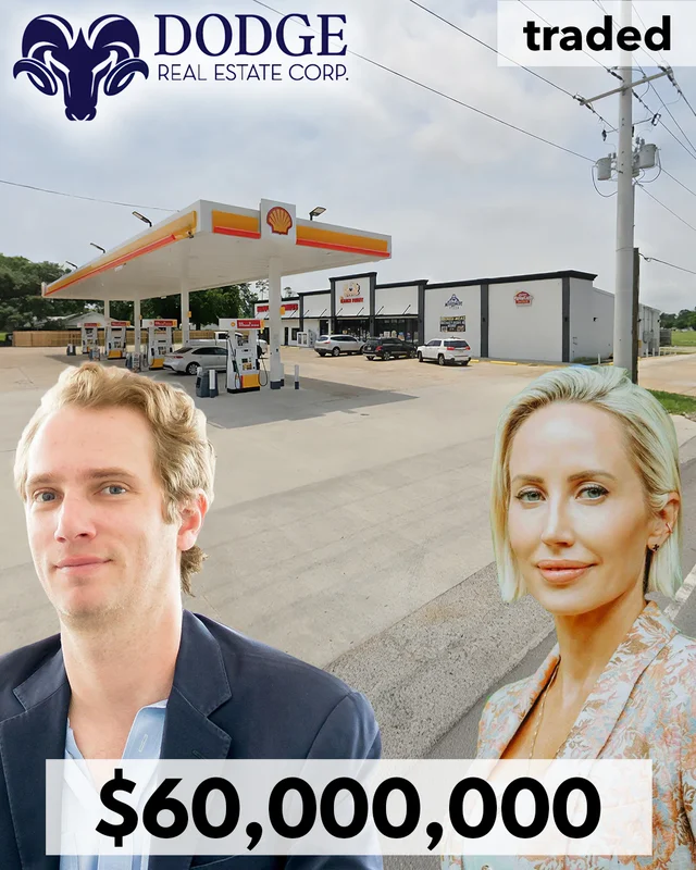 Dodge Real Estate Corp Executes $60 Million Sale-Leaseback For Off-Market Gas Station Portfolio In TX & LA