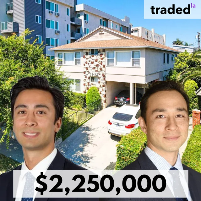 Peter James & William James Of Lyon Stahl Investment Real Estate Sell 8 Unit Multifamily In LA For $2.25M