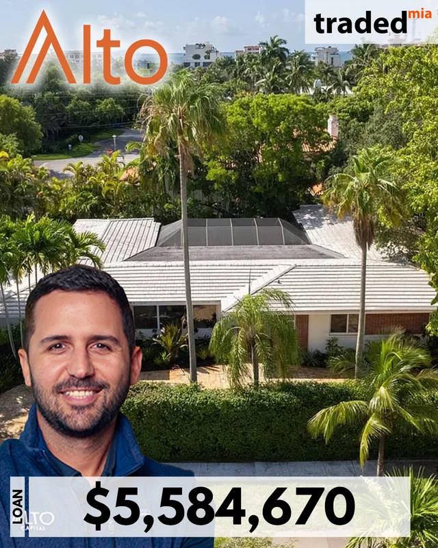 Meyer Saffati Of Alto Capital Provides $5,584,670 Loan For Coconut Grove Residential Development