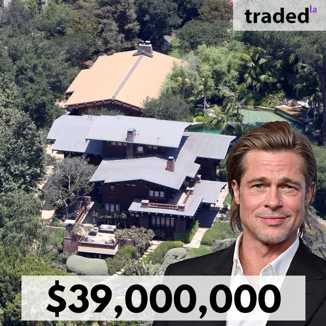 Brad Pitt Sells Single Family Property In Los Feliz For $39M With Brokers Jonathan Mogharrabi And Marci Kays