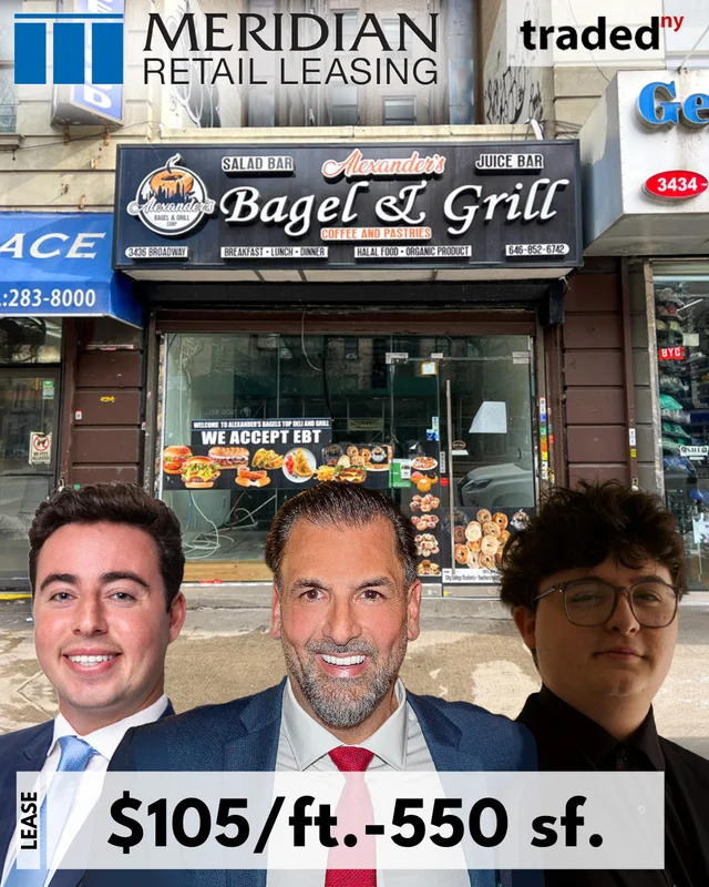 Cafeteria Serie 54 Leases Retail Space At 3436 Broadway Manhattan For $105 Per Sq Ft