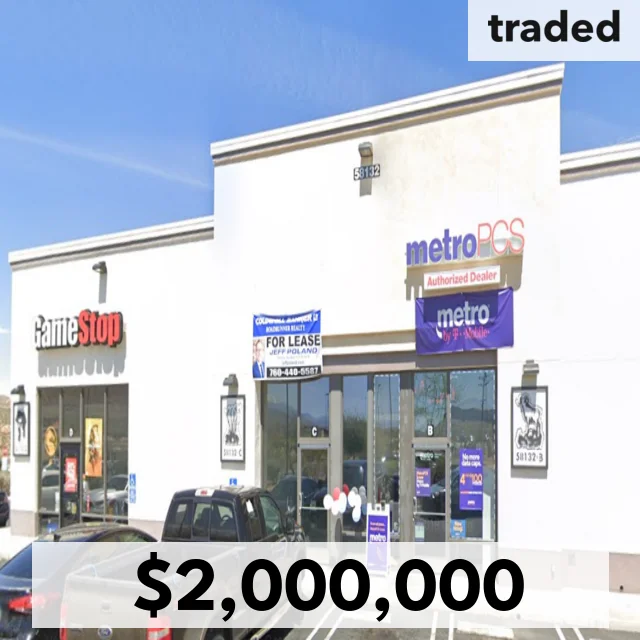 Transaction Of 58132 Twentynine Palms Highway Yucca Valley Sold For $2 Million With Greg Bedell As Seller's Rep