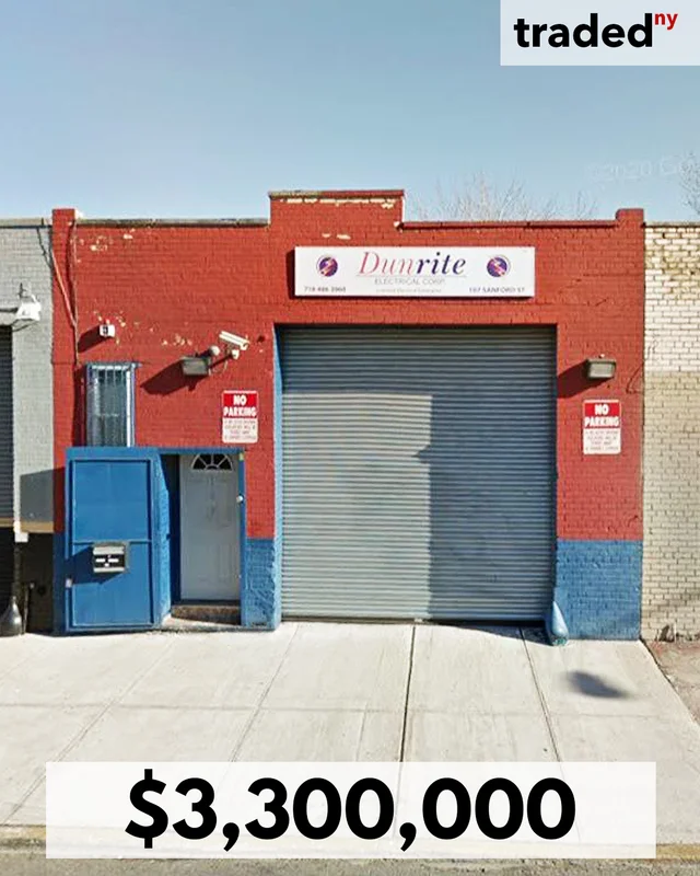 Sandford 1 LLC Purchases Industrial Property From Michael Levy For $3.3M In Brooklyn