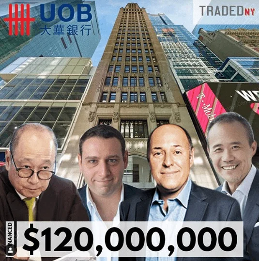 Tribeca Associates And Vanke Refinance Office Tower In Manhattan With United Overseas Bank As Lender