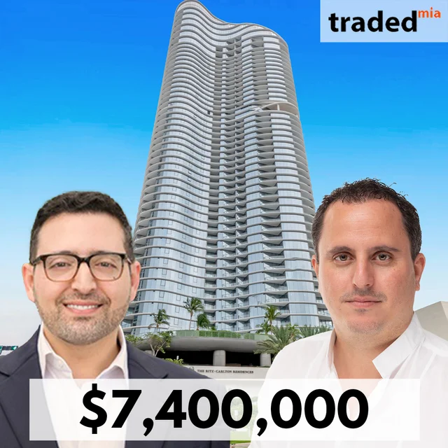 Yoni Dahan & Milton Andrade Broker $7.4M Condo Sale in Sunny Isles Beach 