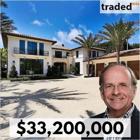 Mark Pulte's Palm Beach SFR Sold For $33.2M With Lawrence Moens As The Broker