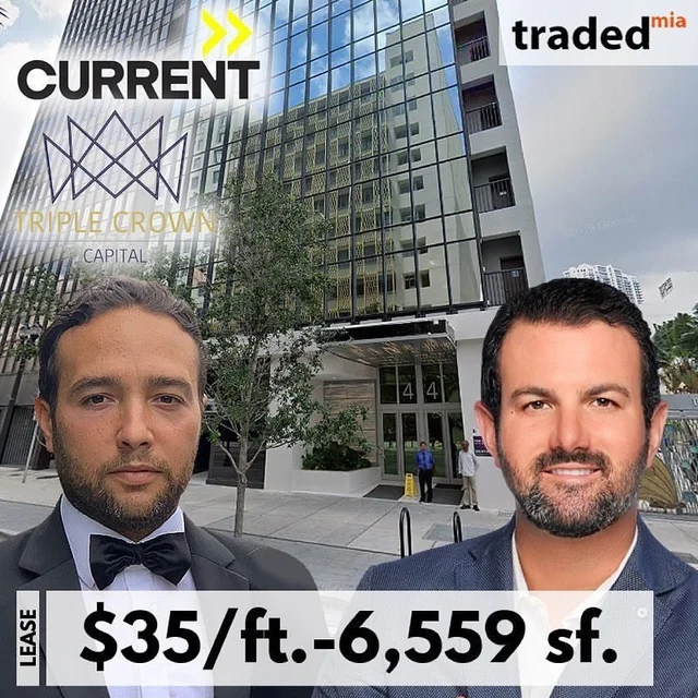 Triple Crown Associates Leases Office Space At 44 West Flagler Street Suite Miami