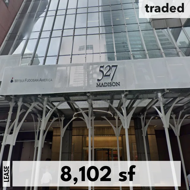 Lone Pine Capital Leases 8102 Square Feet At 527 Madison Ave New York From Mitsui Fudosan America