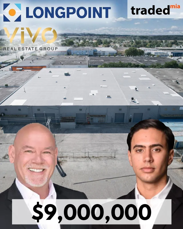 Dwight Angelini & Alex Sanchez Of LongPoint Realty Partners Acquire Industrial Asset In Hialeah For $9M