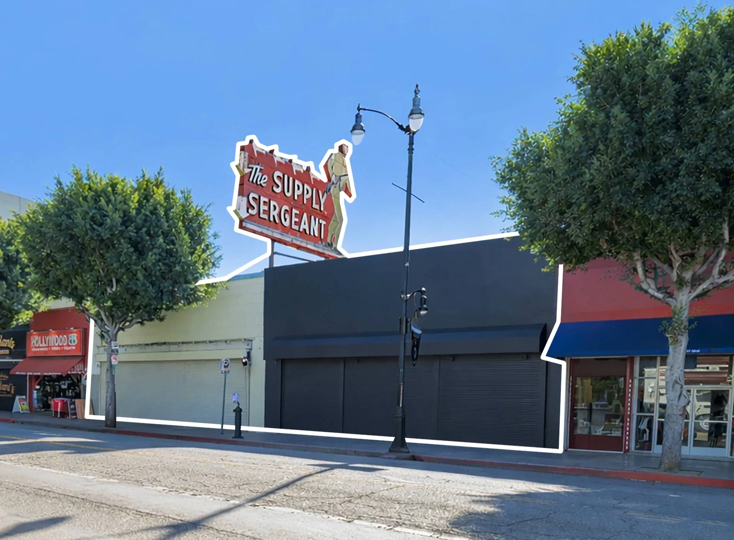 Iconic The Supply Sergeant Retail Property at 6662 Hollywood Blvd