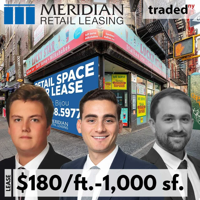 Delancey Finest Deli Corp Leases Retail Space At 166 Delancey Street In Lower East Side, Manhattan With Landlord's Rep John Roesch & Kyle Knapp - Meridian Capital Group And Tenant's Rep Albert Halawani - Kassin Sabbagh Realty
