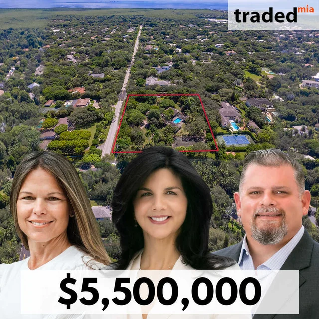 Floridian First Realty Brokers Sell Development Site In Pinecrest For $5.5M