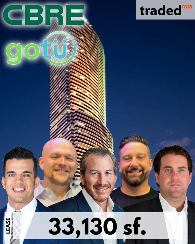 DRA Advisors & CP Group Lease 33,130 SF Office To GoTu At Miami Tower