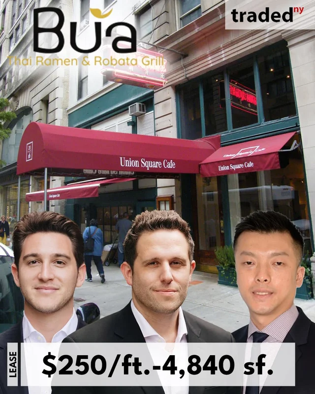 Bua Thai Ramen & Robata Grill Signs 10-Year Lease At 21 East 16th Street In Union Square