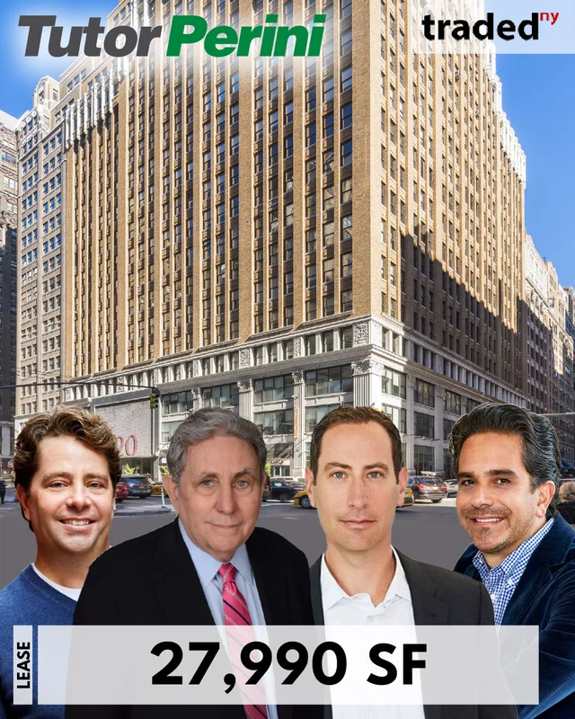 Tutor Perini Signs Six-Year Lease For 27990 Square Feet At 520 Eighth Avenue In Midtown Manhattan