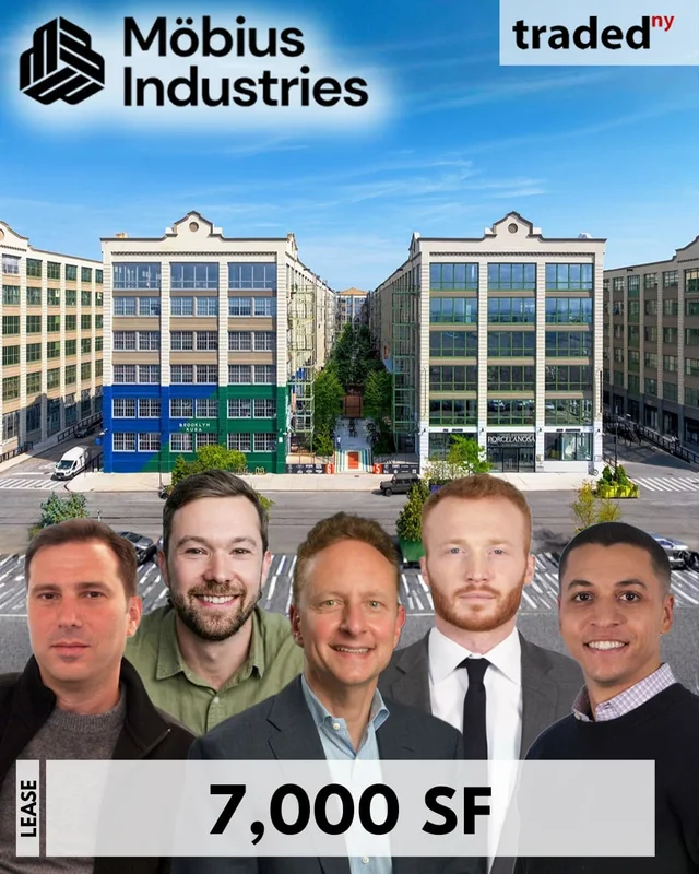 Möbius Industries Signs 7,000 Square Foot Lease In Industry City Brooklyn With Landlords Jamestown Belvedere Capital Cammeby’s International Group