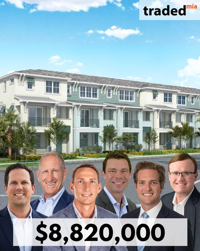 Andrew Maxey & Brent Baker Of Pulte Homes Acquire Development Site In West Palm Beach For $8.82M