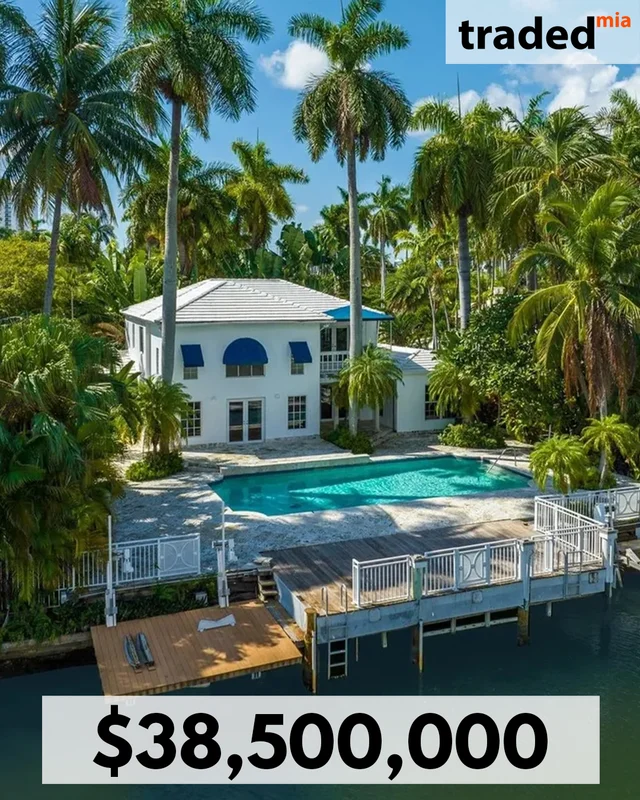 Robert Johnson's Trust Acquires Waterfront Home From Francisco Perez In Miami Beach For $38.5M
