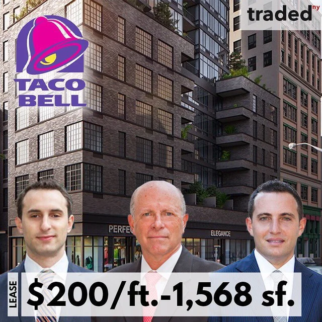 Taco Bell, Dunkin’ Donuts, And I Love NY Gifts Lease Space At 60 Fulton St., Financial District