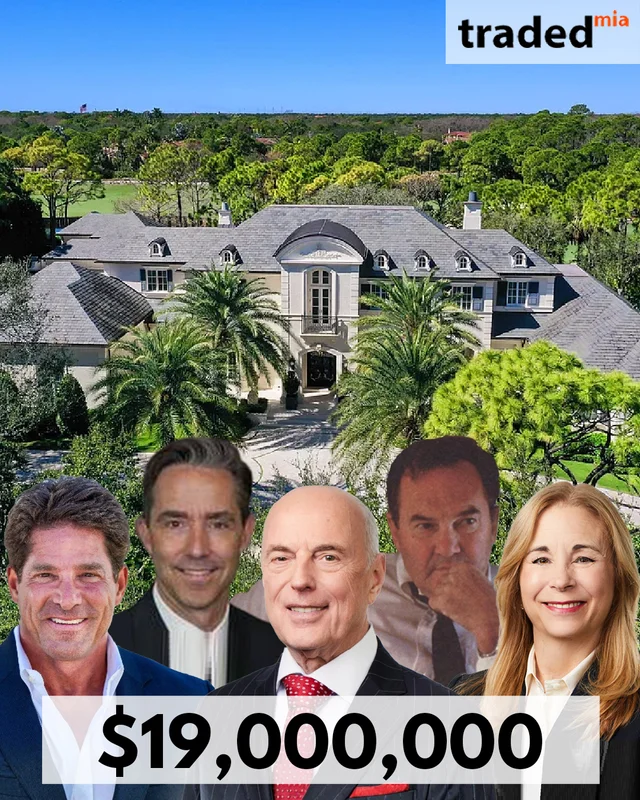 Jim Meadlock Purchases Mansion From Alain Bedard And Johanne Dean For $19 Million In Jupiter