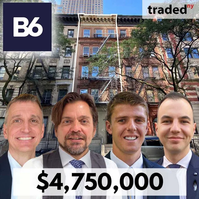 B6 Real Estate Advisors Sells MultiFamily Property In New York City For $4.75M