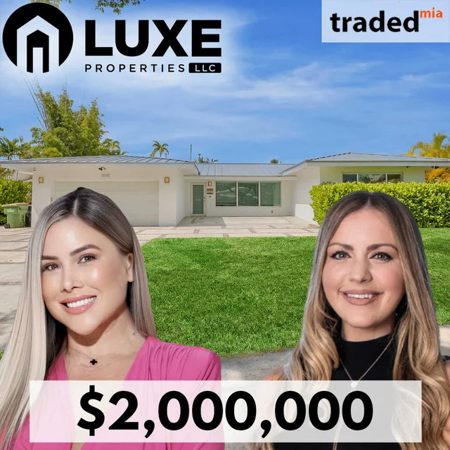 Maria Tude & Alon Levin Acquire North Miami SFR For $2M With Brokers Bianca Guevara & Wesley Ulloa - LUXE Properties