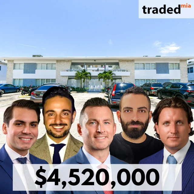 Marcus & Millichap Sells Multifamily Property In Miami Beach For $4.52M With Seller's Reps Arash Gohari & Lee Cohen
